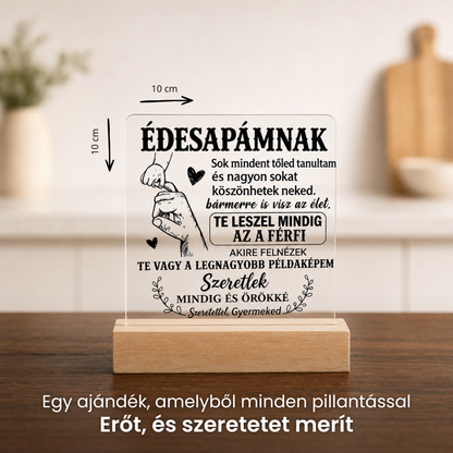 A Legjobb Apukának – Személyre Szabott Akril Ajándék Apák Napjára
