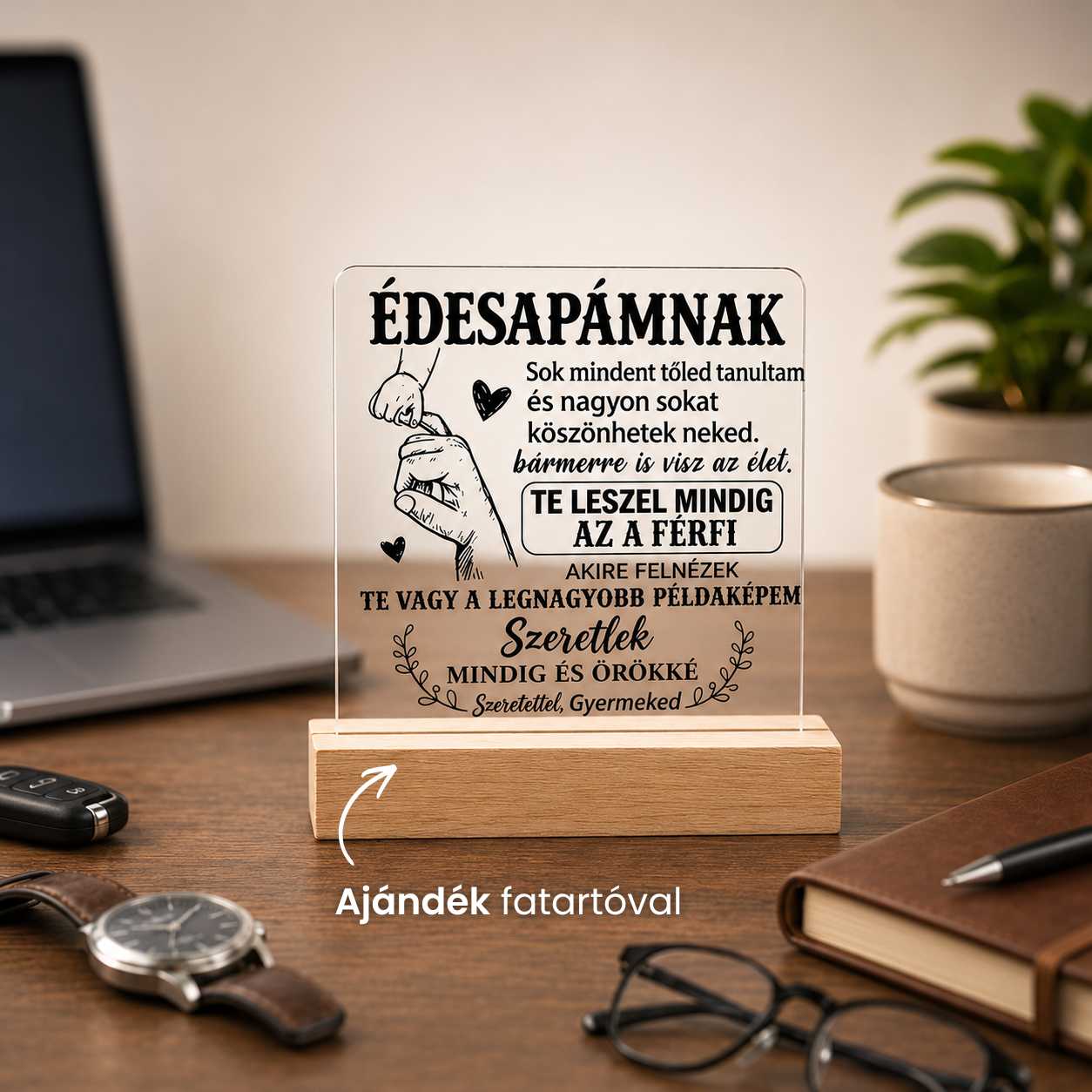 A Legjobb Apukának – Személyre Szabott Akril Ajándék Apák Napjára